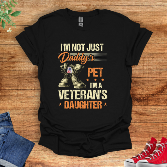 Veteran's Daughter Bella + Canvas 3001 Unisex T-Shirt Front Print