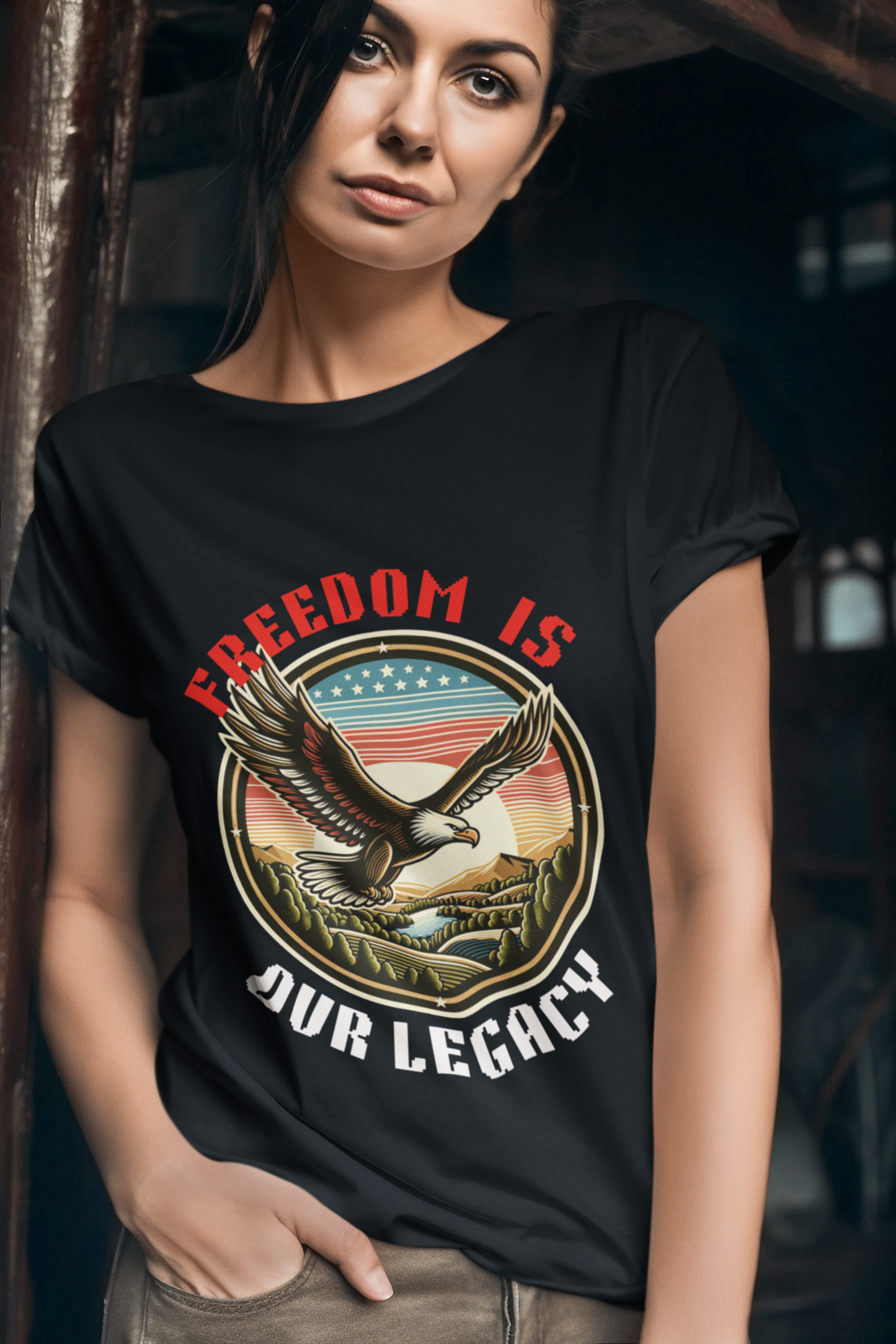 Freedom Is Our Legacy - Black T-Shirt