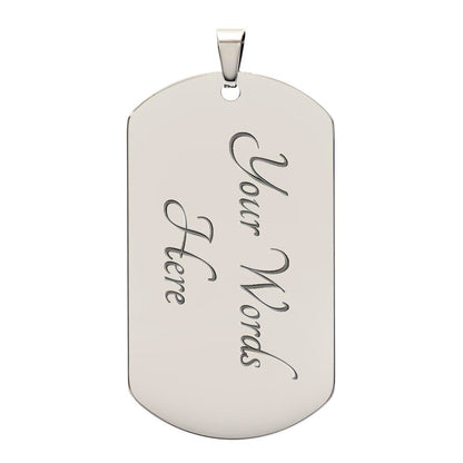 The American Soldier Dog Tag