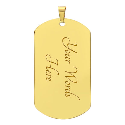 The American Soldier Dog Tag