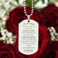 To My Man, I Want All My Lasts To Be With You, Engraved Dog Tag Necklace