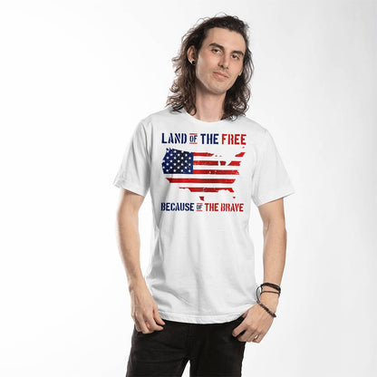 Land of the Free Because of the Brave Unisex T Shirt