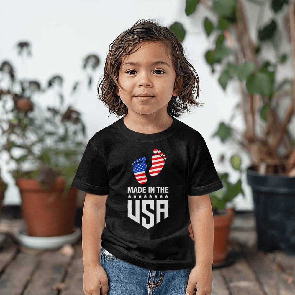 Born In The USA Toddler Jersey T Shirt