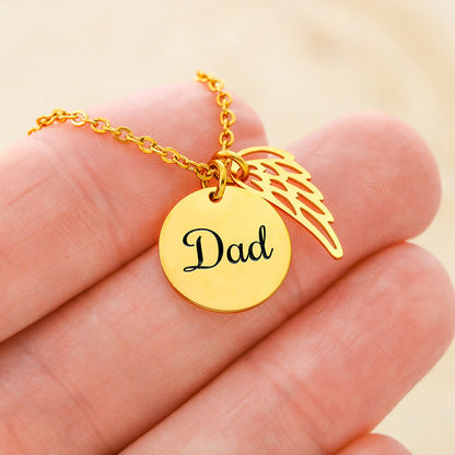 To My Veteran Dad - Memorial Necklace