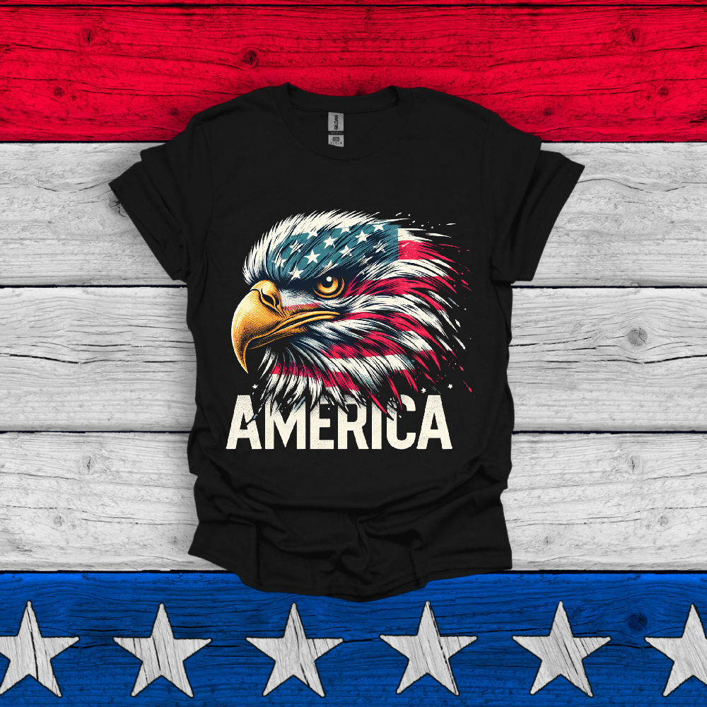 American Eagle US Flag Unisex T Shirt