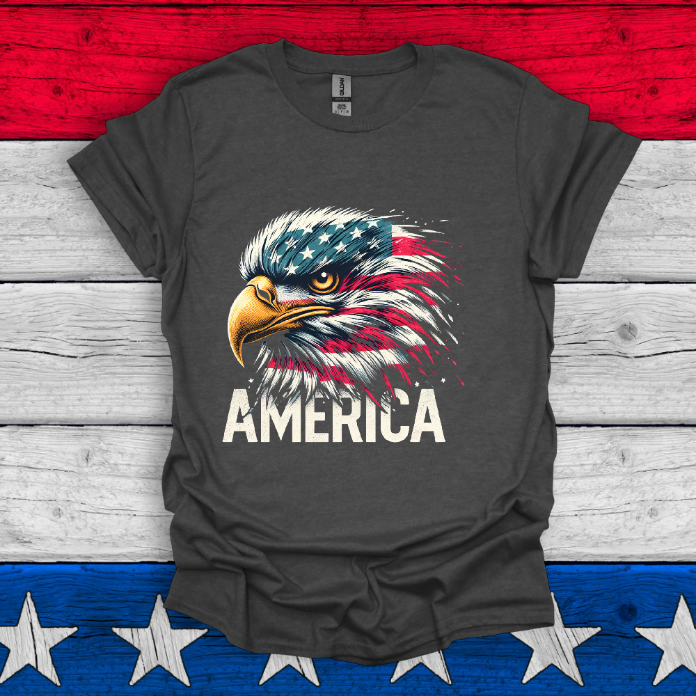 American Eagle US Flag Unisex T Shirt