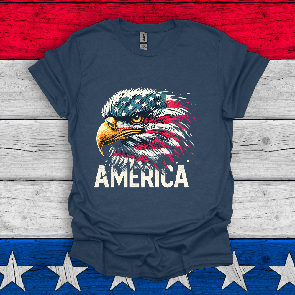 American Eagle US Flag Unisex T Shirt