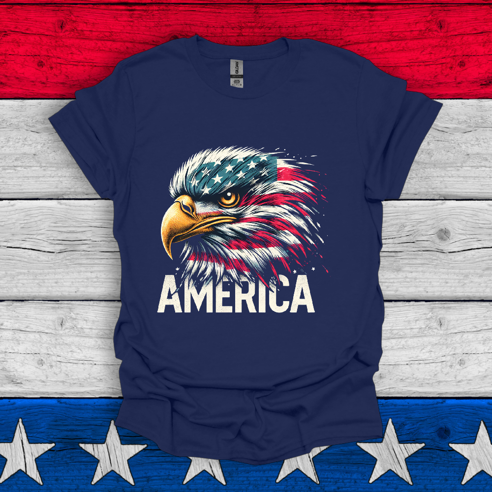 American Eagle US Flag Unisex T Shirt