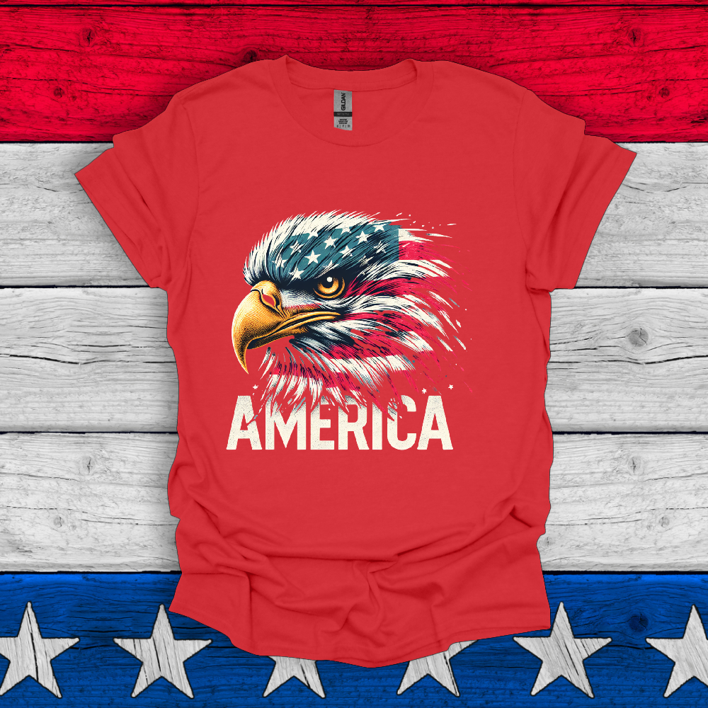 American Eagle US Flag Unisex T Shirt