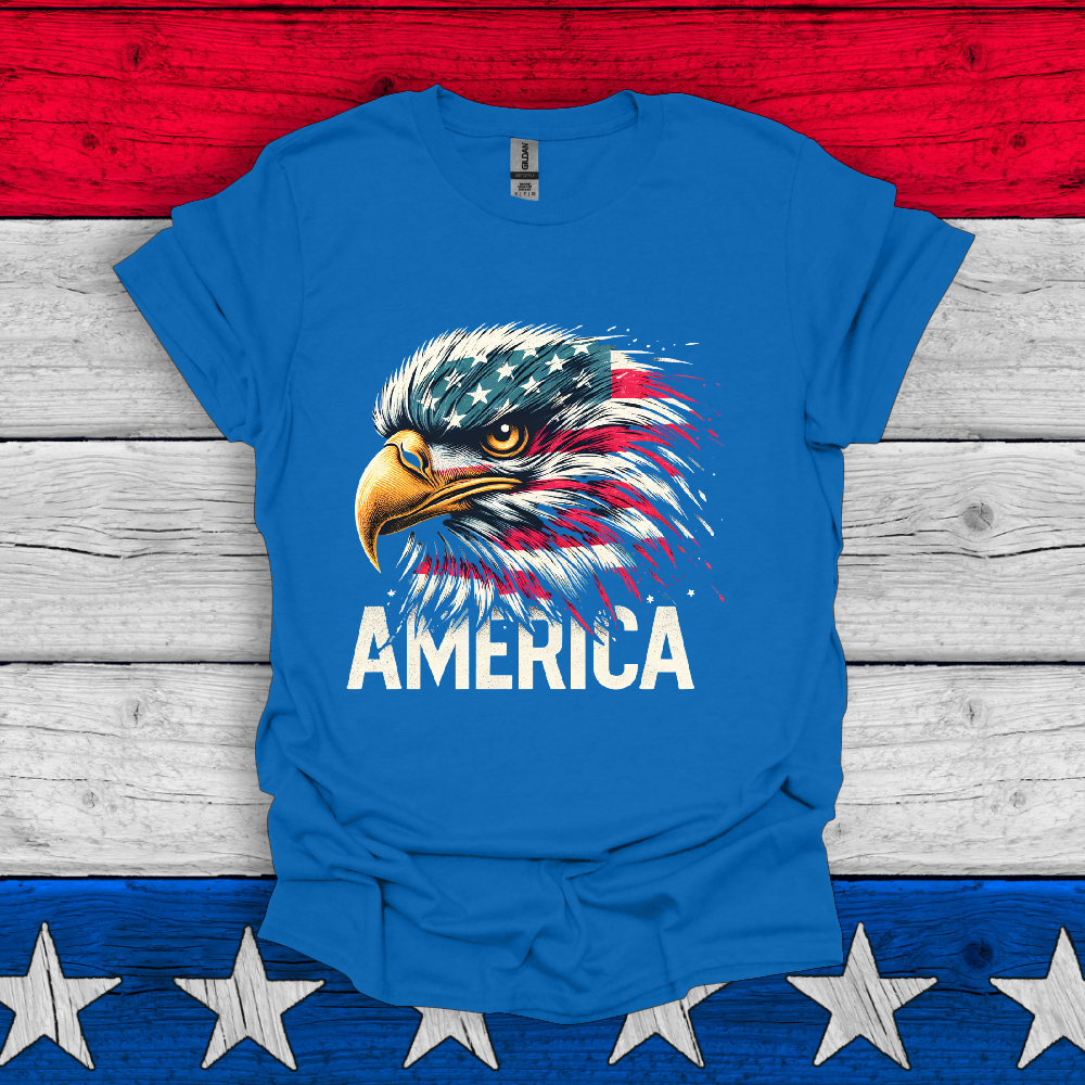 American Eagle US Flag Unisex T Shirt