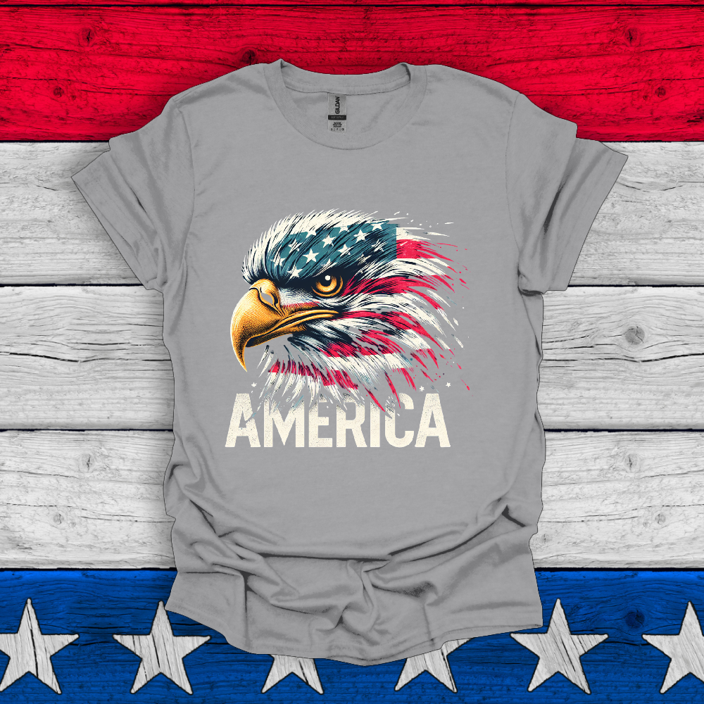 American Eagle US Flag Unisex T Shirt