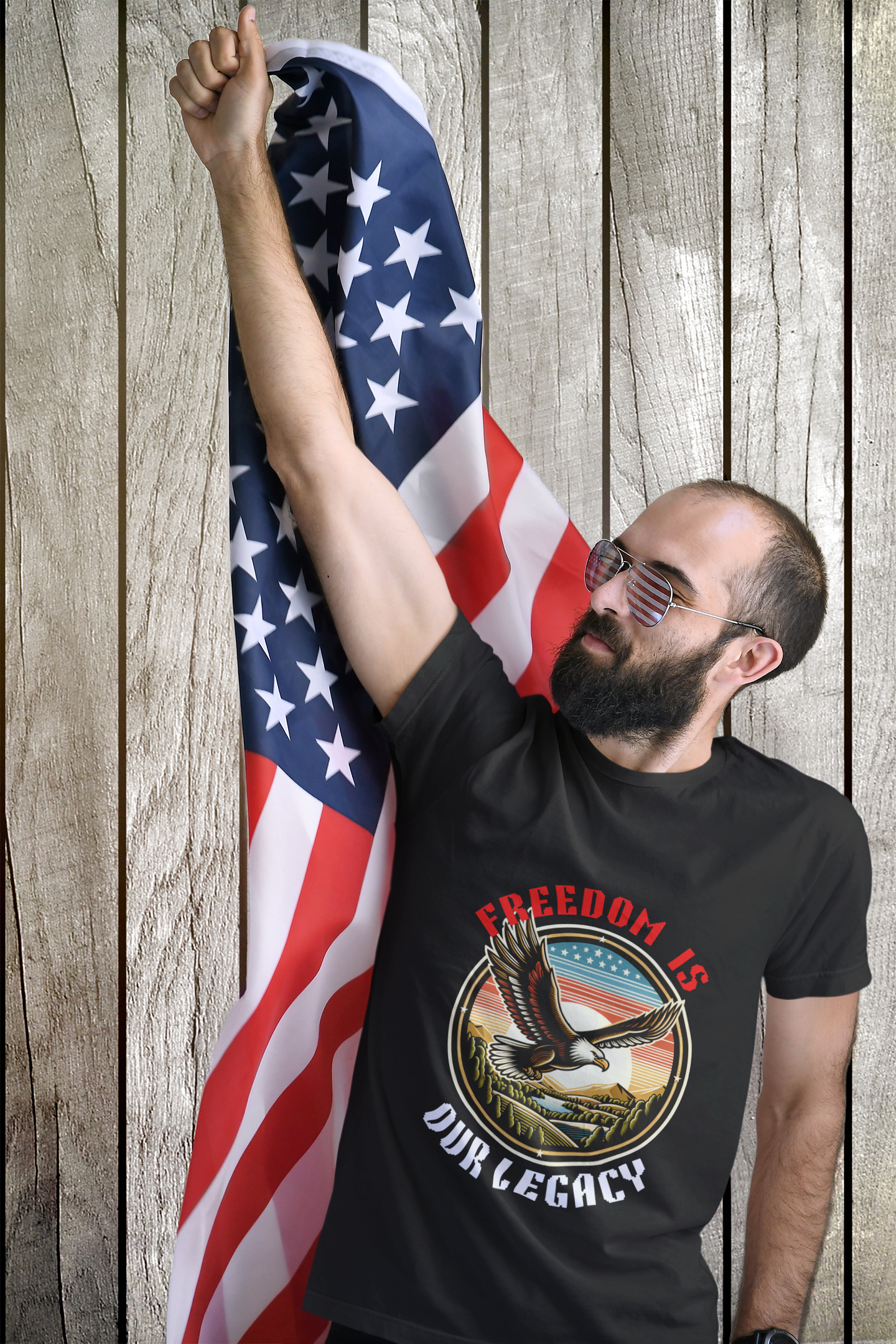 Freedom Is Our Legacy - Black T-Shirt